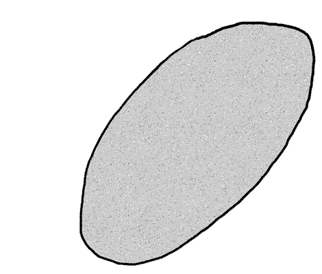 animation of flakes being removed from a stone tool