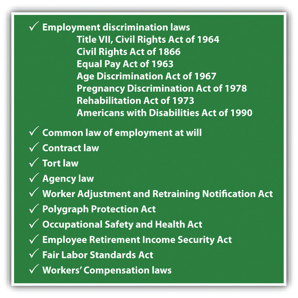 Checklist of employment law issues