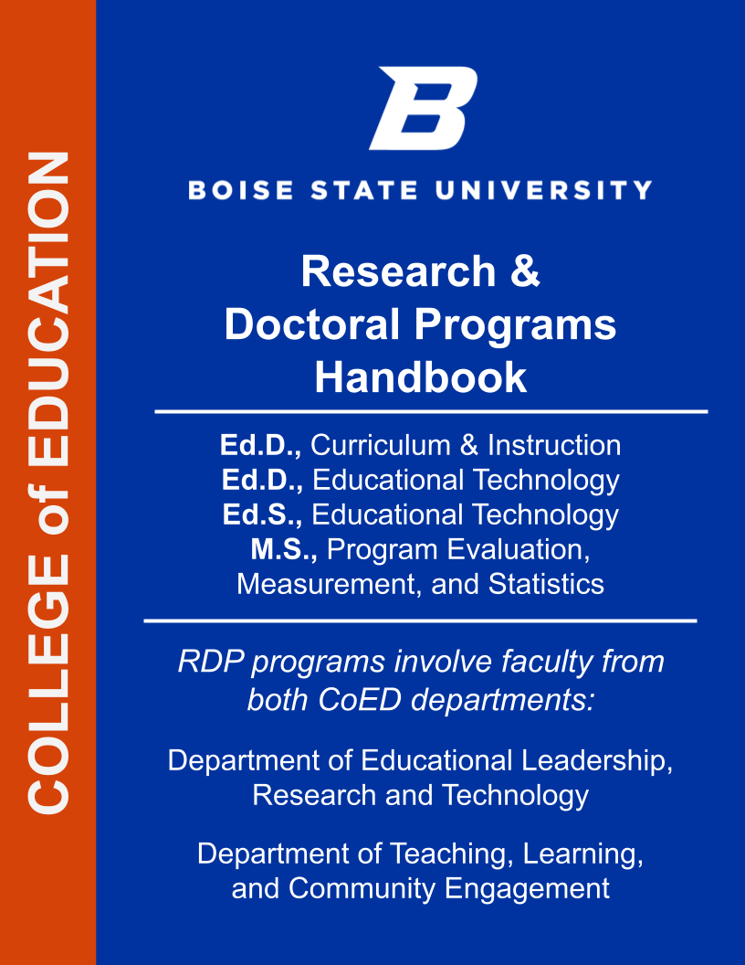 Cover image for BSU CoED Research & Doctoral Programs