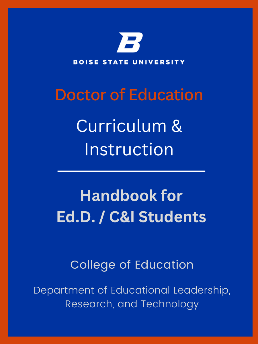 Cover image for Doctor of Education in Curriculum & Instruction Handbook