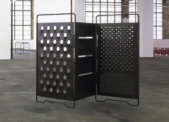 Large steel fold out cheese grater