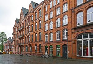 Picture of an old street ,with old buildings, in Germany