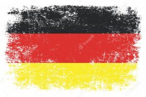 Photo of a distressed German flag.