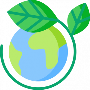 Globe and Leaf icon