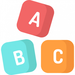 Icon of A, B, C